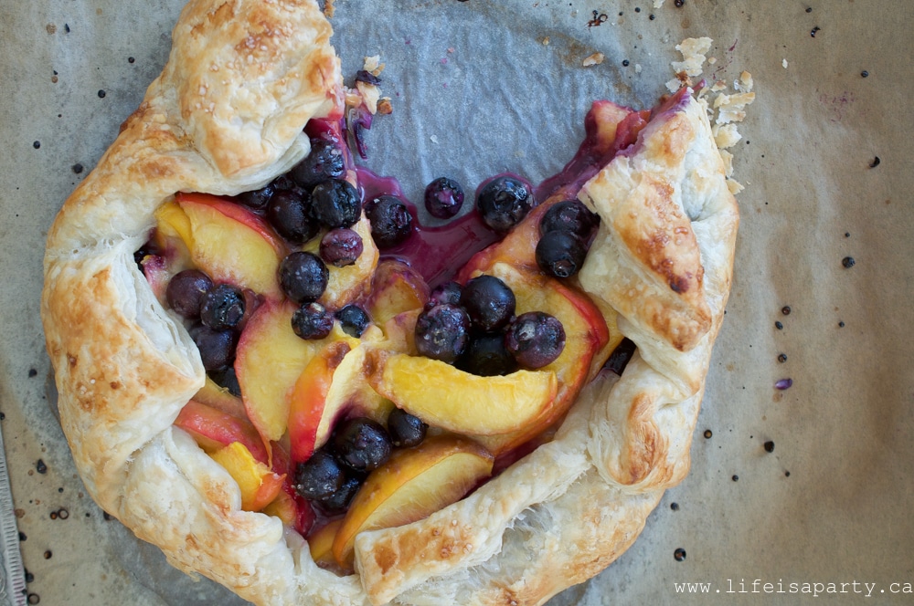 how to make a Nectarine and Blueberry Galette