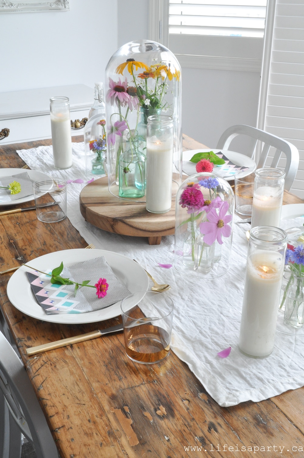 how to set a summer table