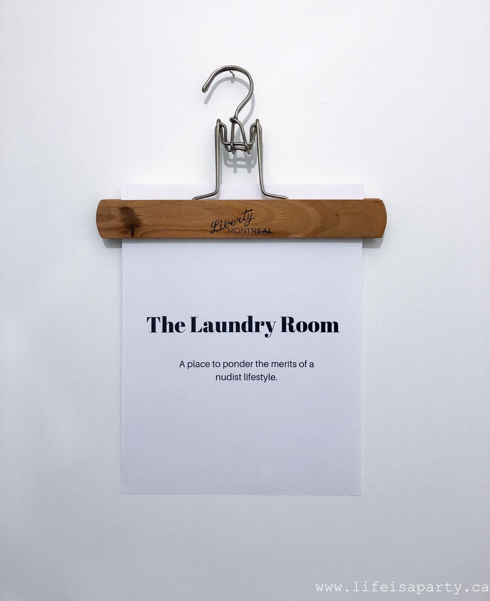 Printable laundry room art