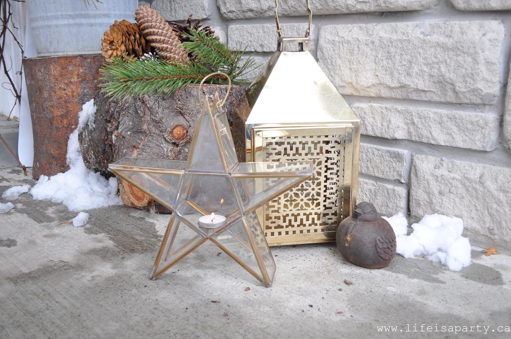 outdoor Christmas lanterns