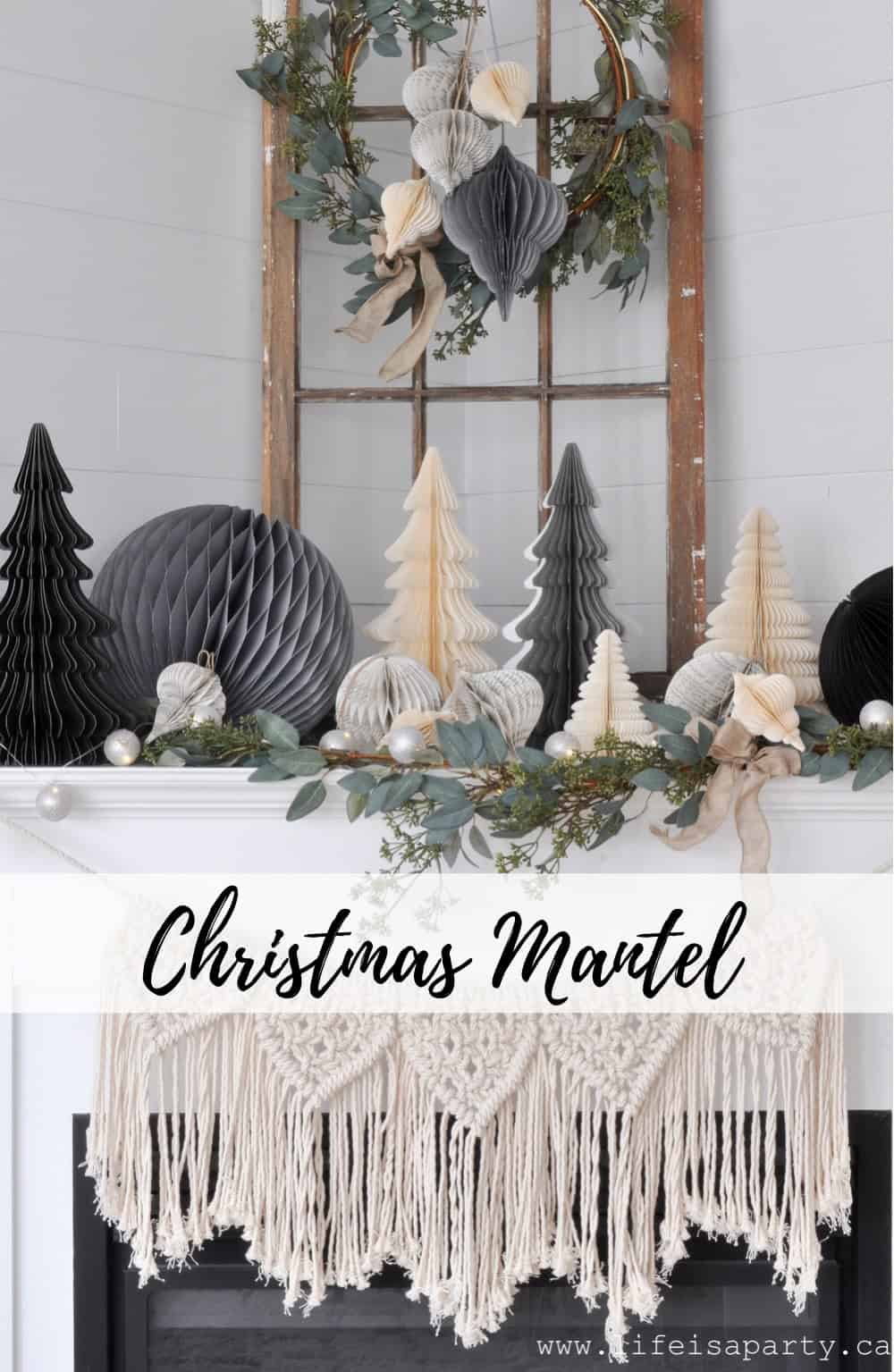 Rustic Christmas Mantel