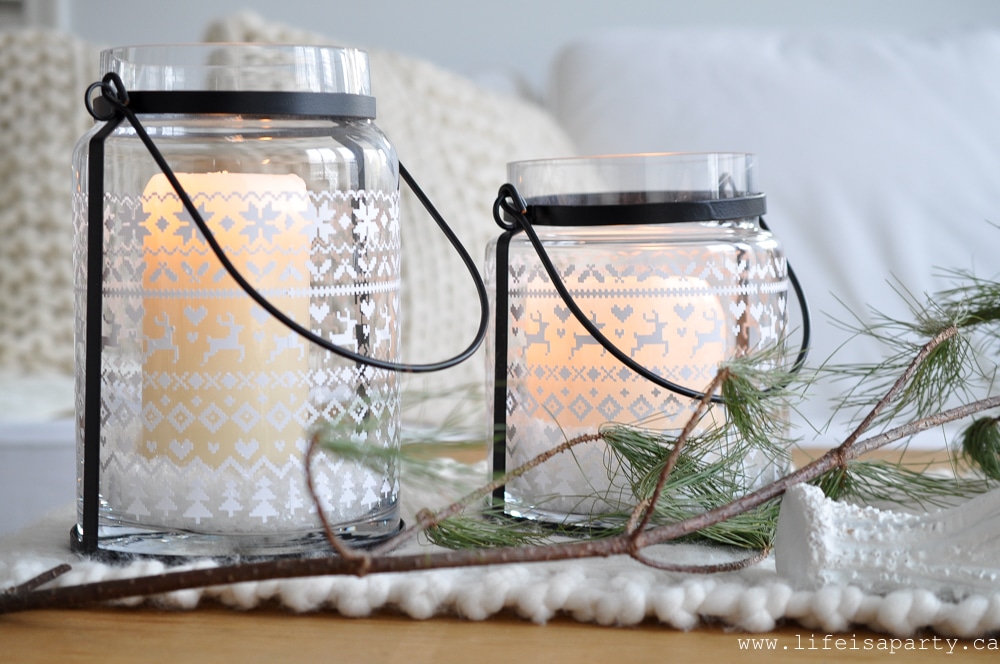 how to make a Fair Isle Candle Holder with your Cricut