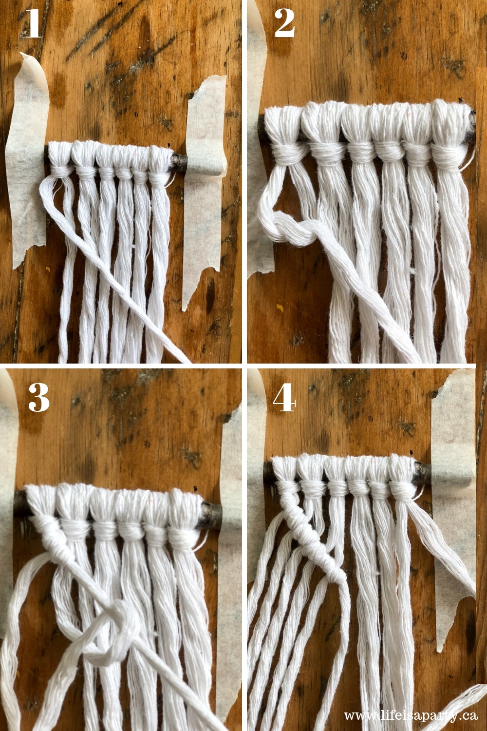 How to tie a diagonal half hitch in four steps