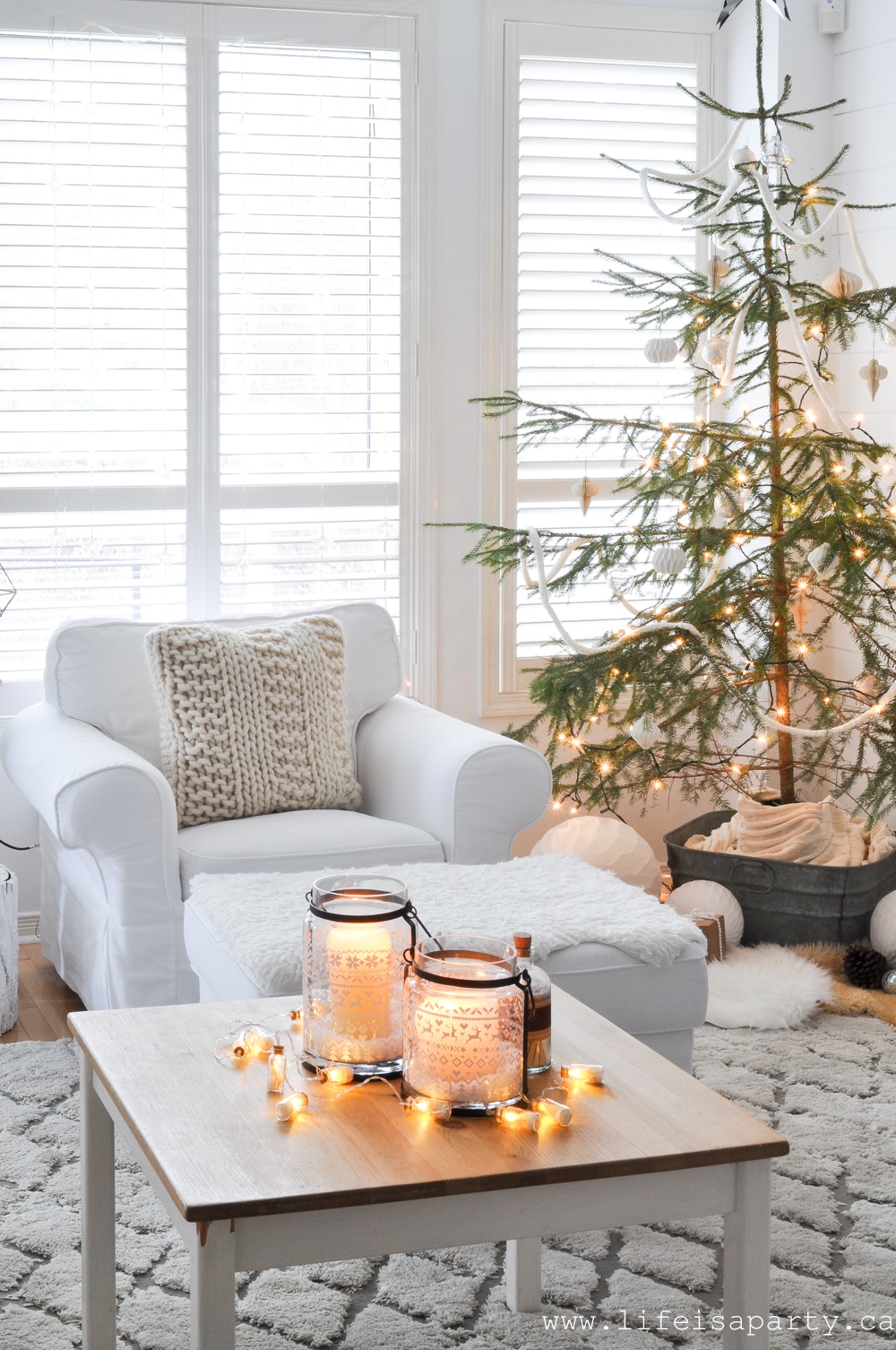 Scandinavian inspired Christmas decor