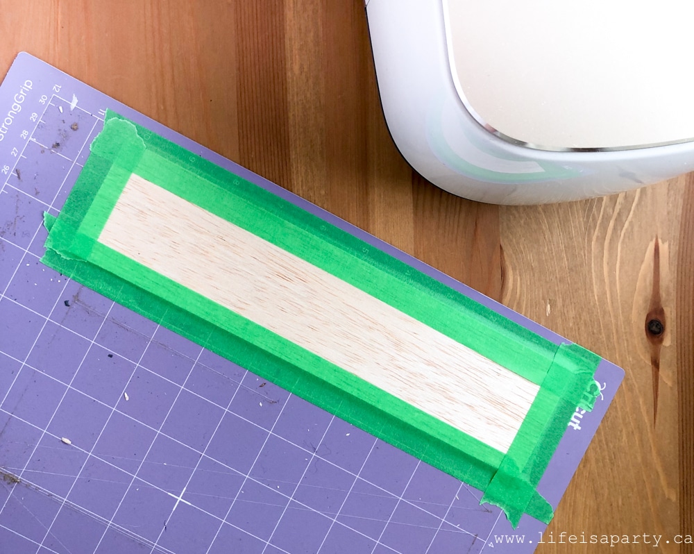 how to cut wood with your Cricut machine