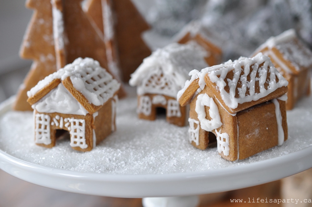 miniature gingerbread houses