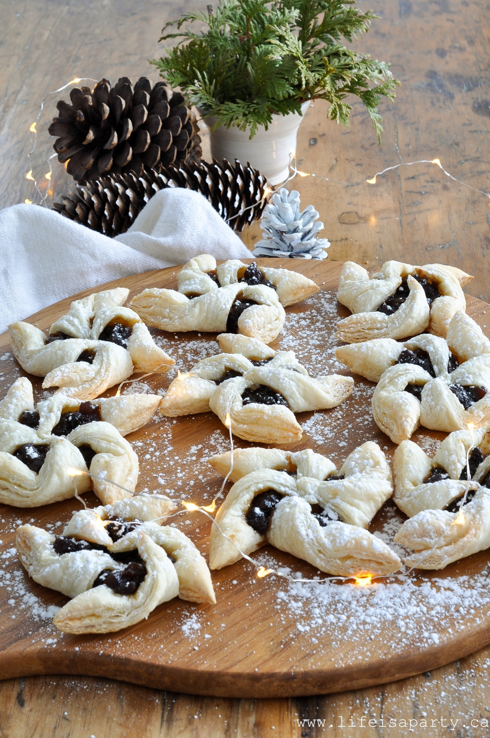 Mincemeat Pinwheels: This quick and easy recipe uses jarred mincemeat and frozen puff pastry for a delicious addition to any Christmas dessert tray.