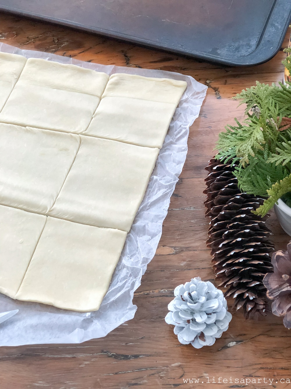 frozen puff pastry to make mincemeat pinwheels