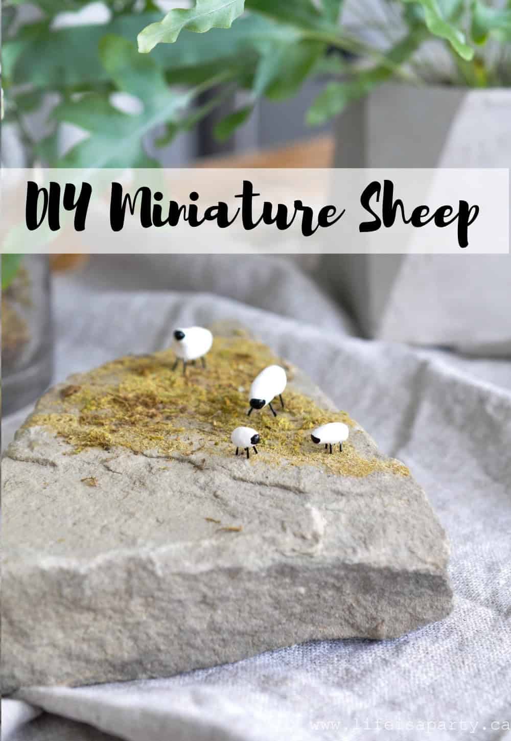 DIY Miniature Polymer Clay Sheep