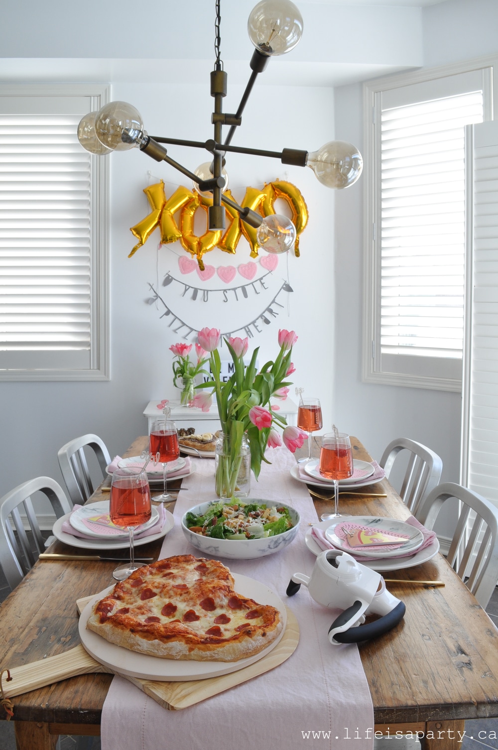 family Valentine's Day Pizza Party 