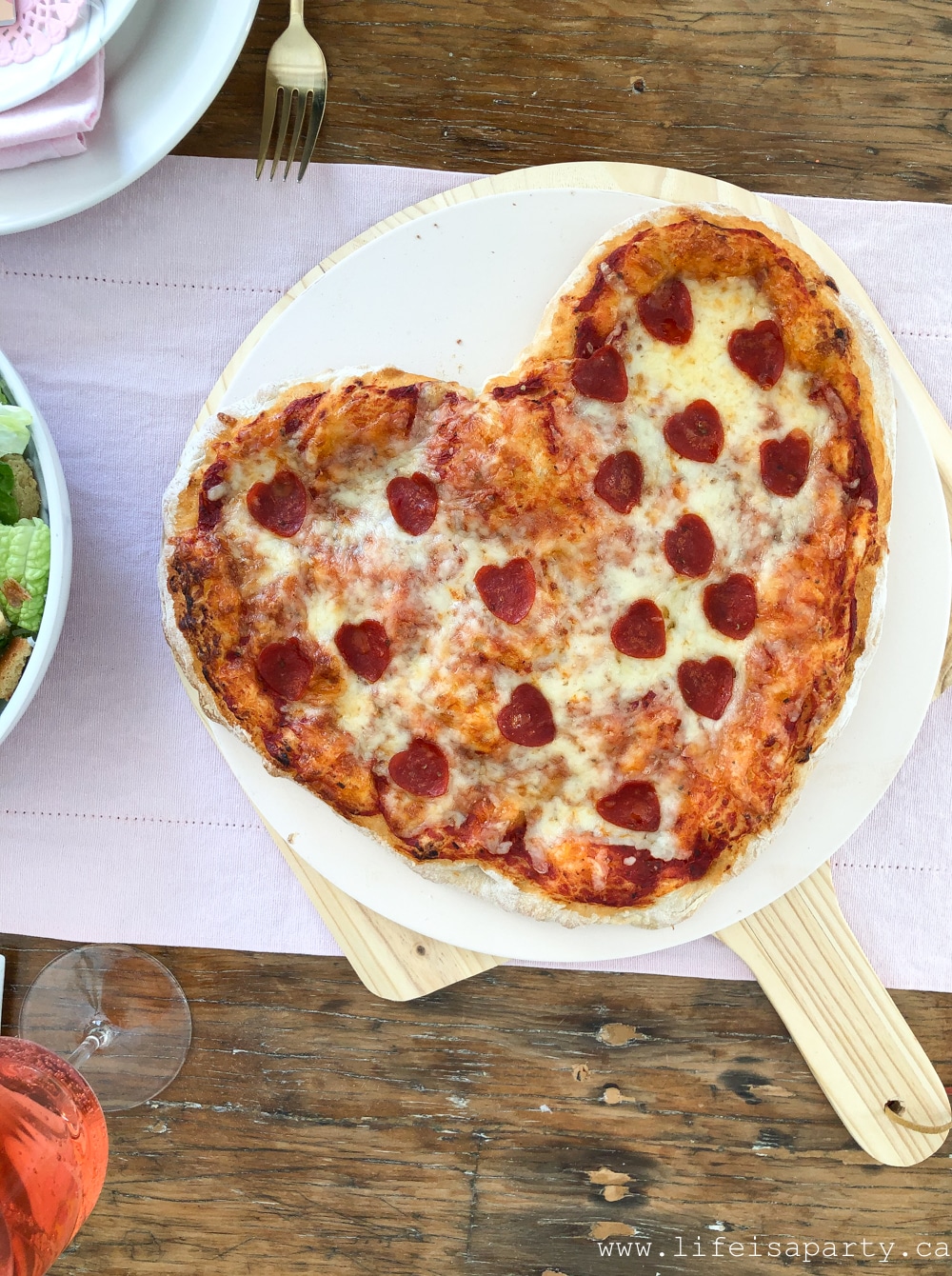 Valentine's Day heart Pizza