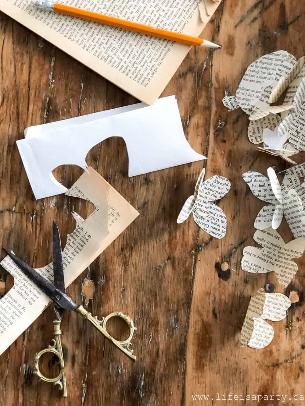 making a butterfly wreath