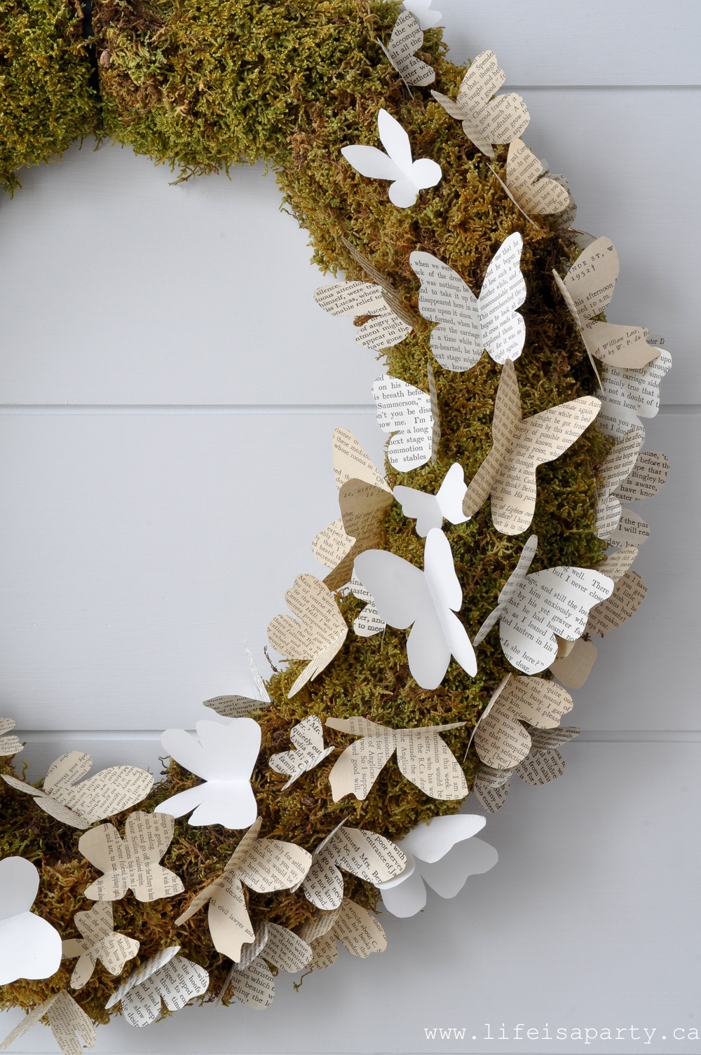 diy butterfly wreath