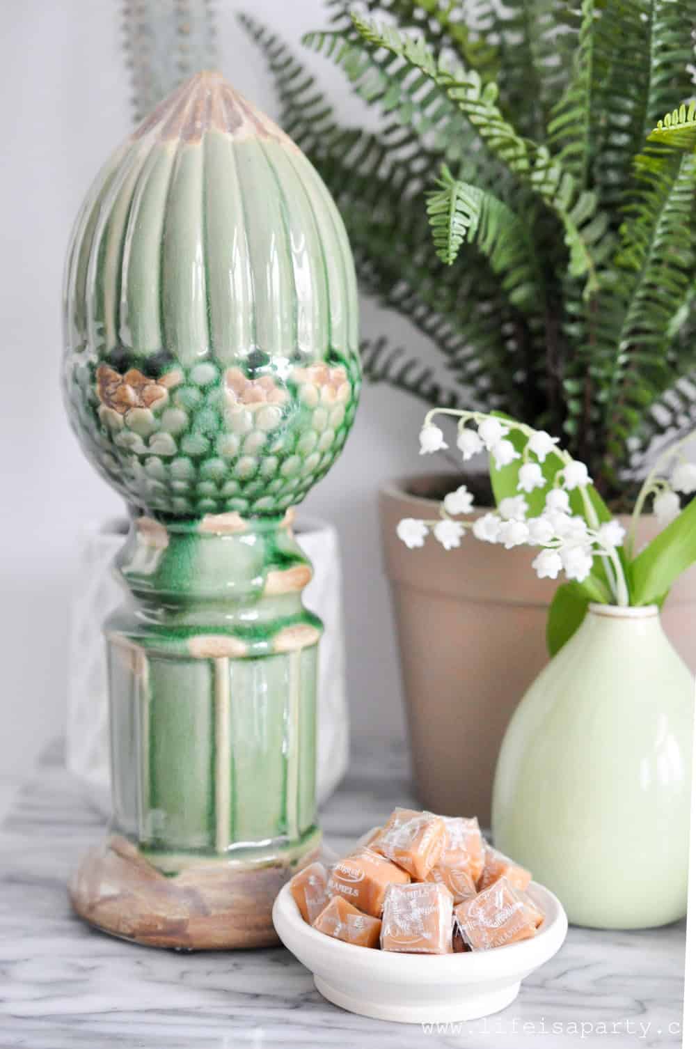 Spring decor in green