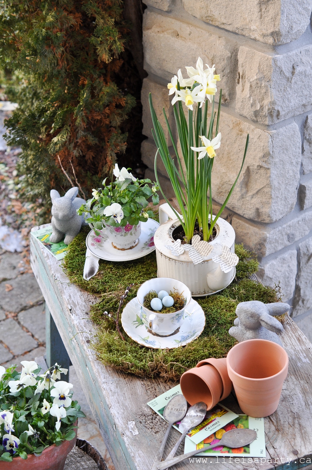 Spring Porch tea party