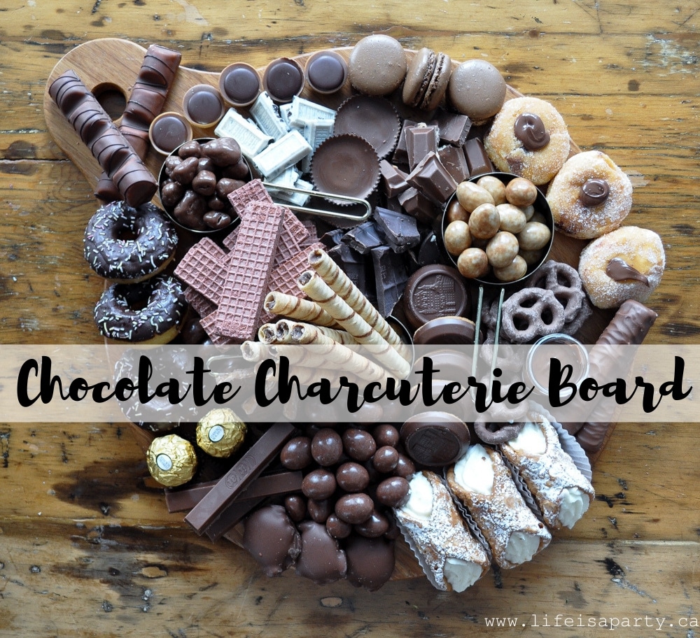 Chocolate Charcuterie Snack Board: perfect for the chocolate lover, tips on building your board, and ingredient suggestions.