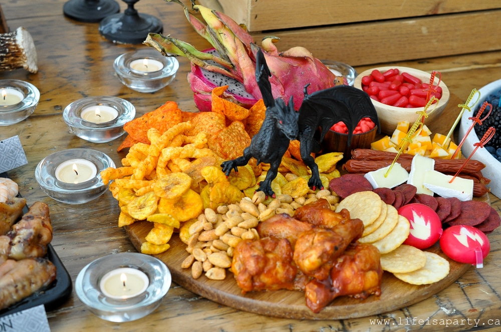 Game of Thrones dragon themed spicy snacks