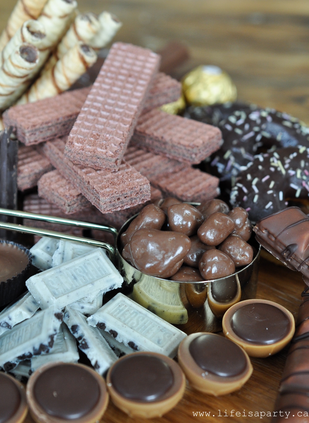 Chocolate Charcuterie board for entertaining