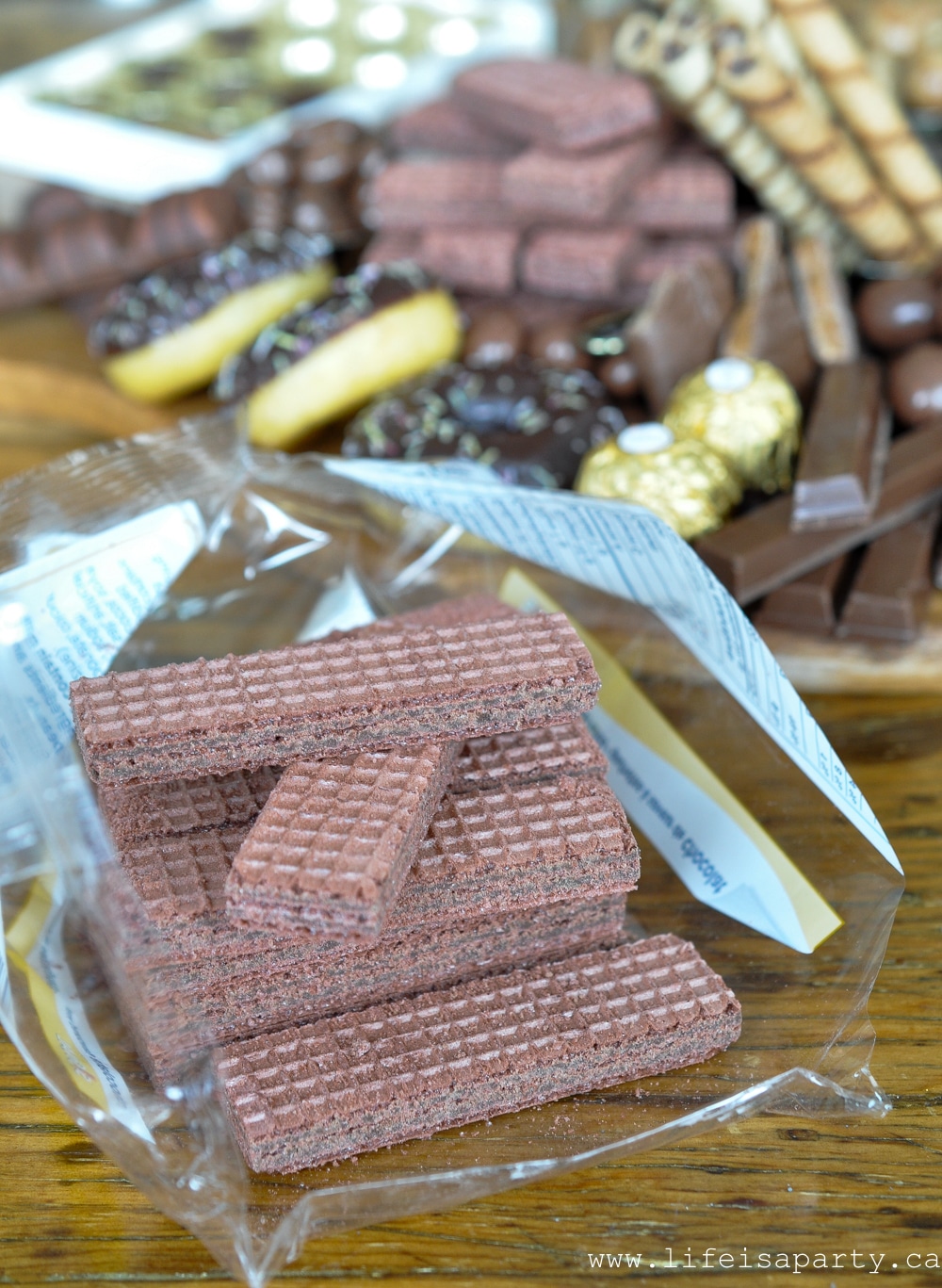 Chocolate wafer cookies