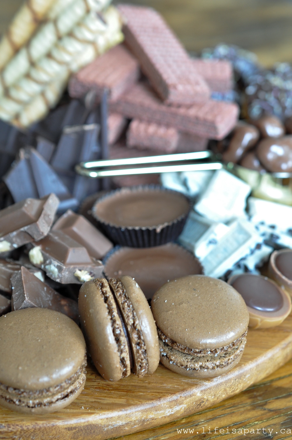 Chocolate macaroons and other chocolate treats