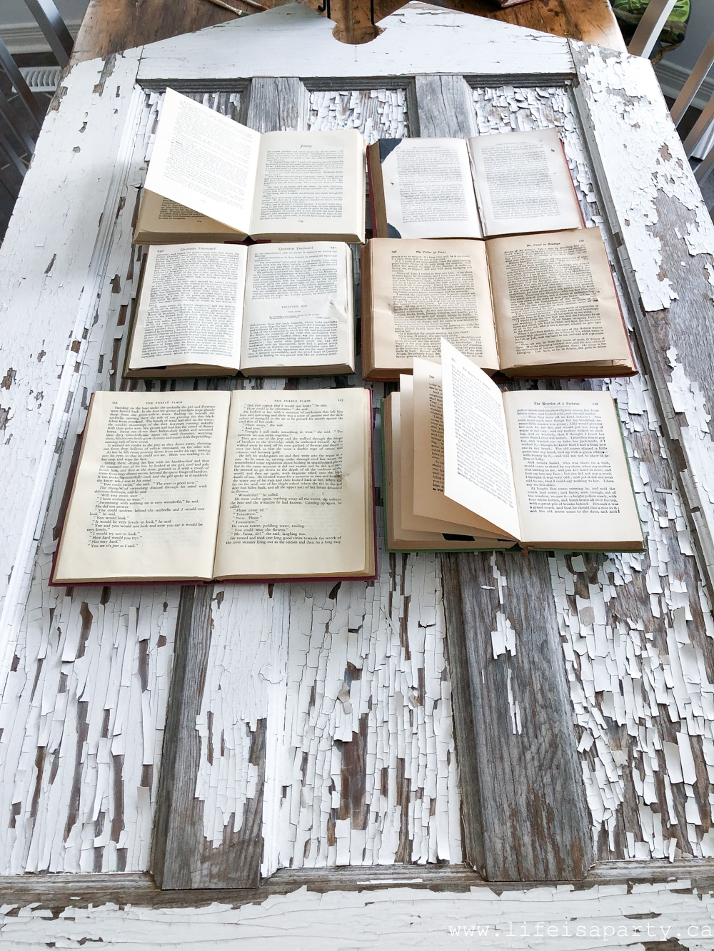 how to use old books as an art canvas