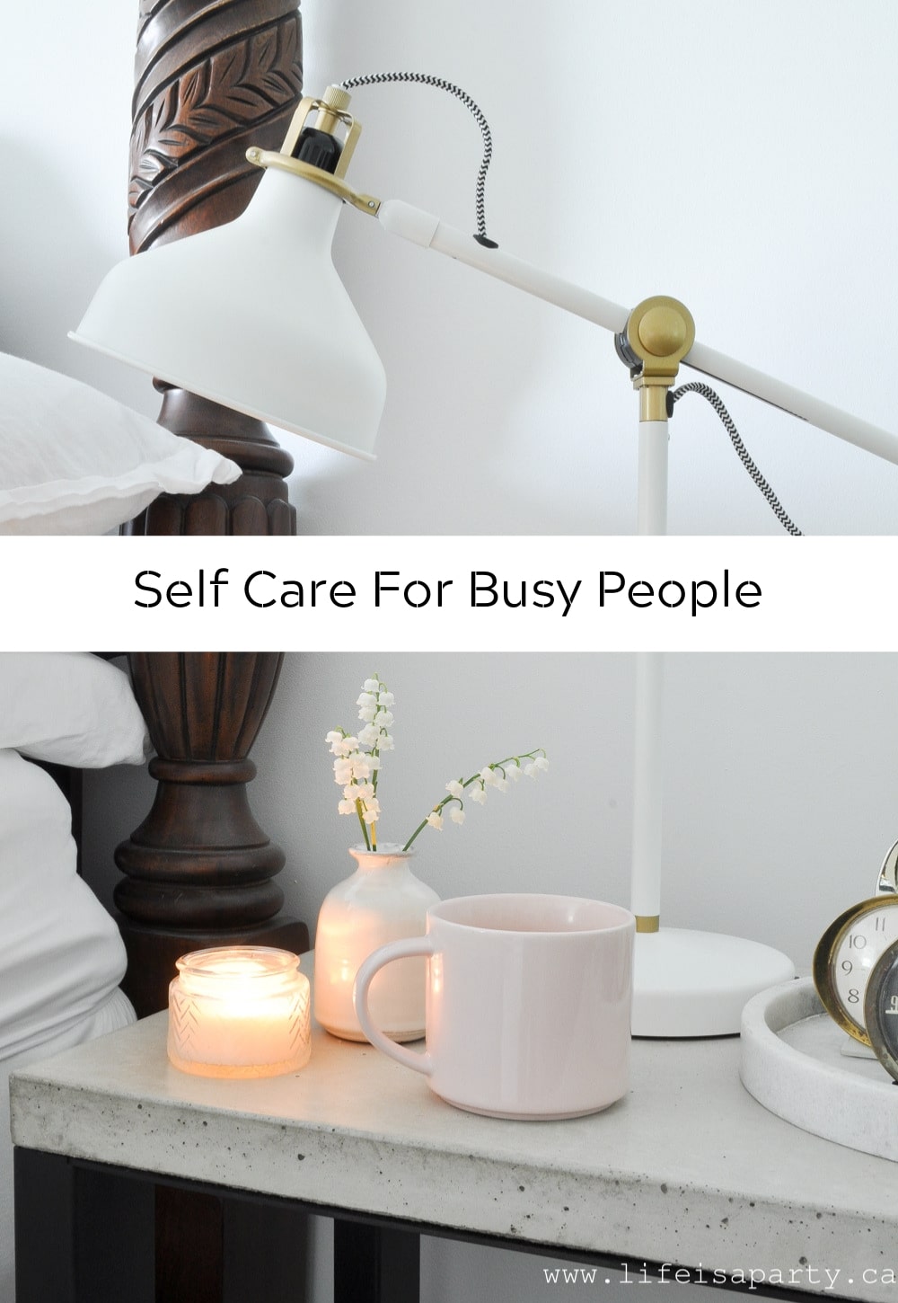 Self Care For Busy People: simple tips for recharging and relaxing that are perfect for someone in a busy season of life.