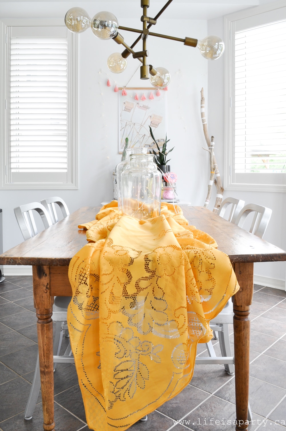 Mustard Yellow tablecloth