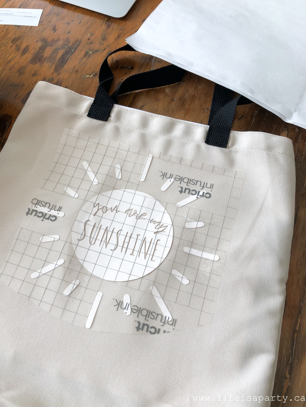 how to make a Cricut Infusible Ink tote bag