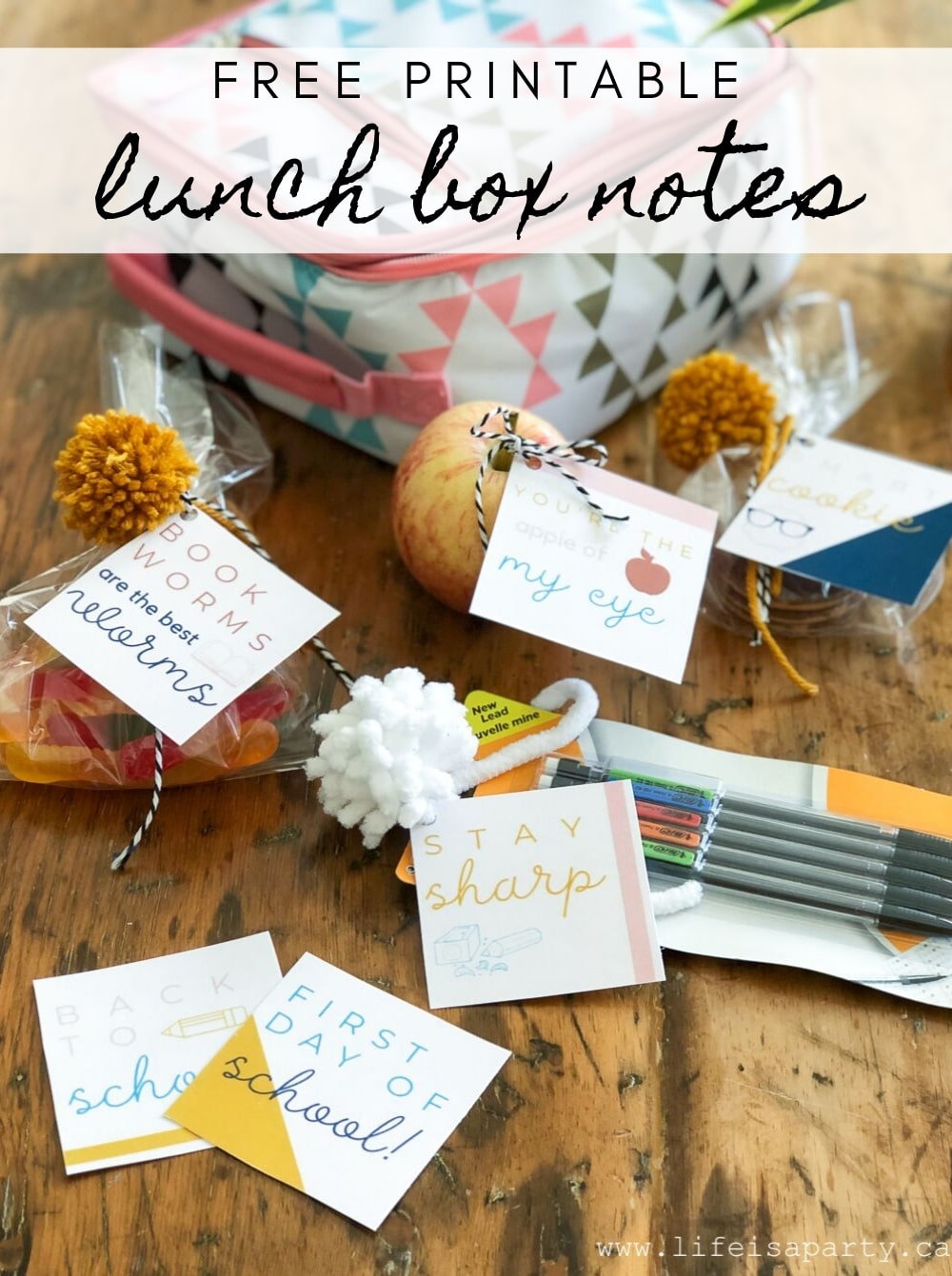 Free Printable Lunch Box Notes: perfect for the first week of school to remind your little one how special they are, paired with a little treat.