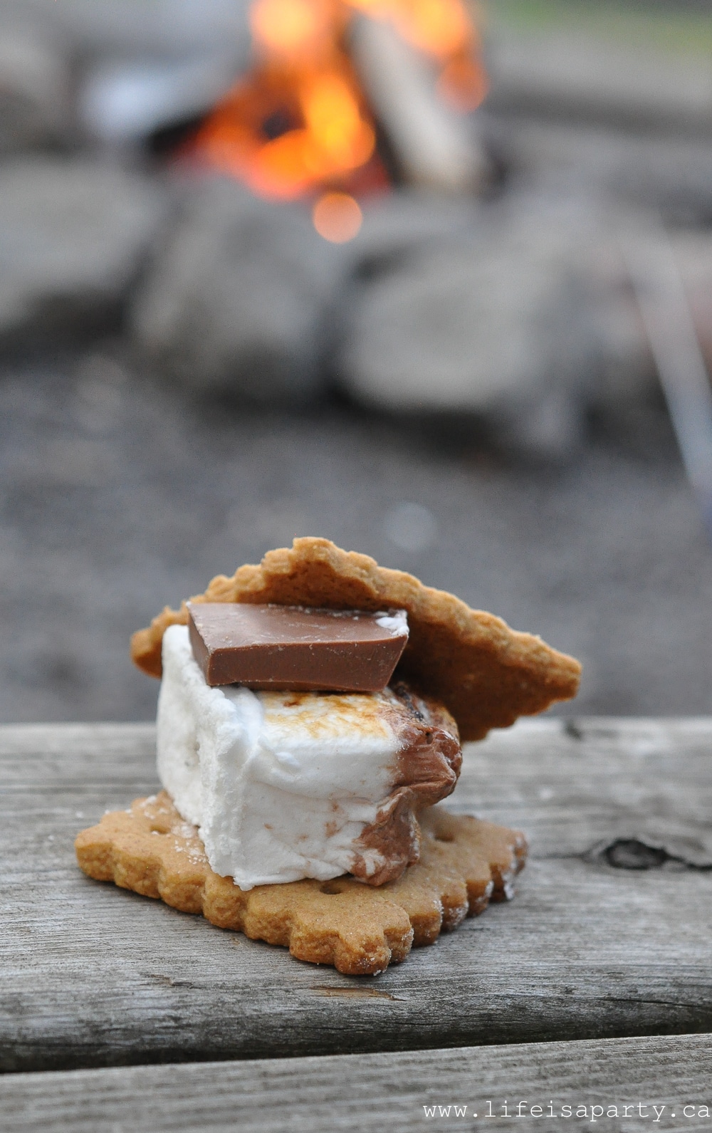 gourmet s'more with homemade marshmallows