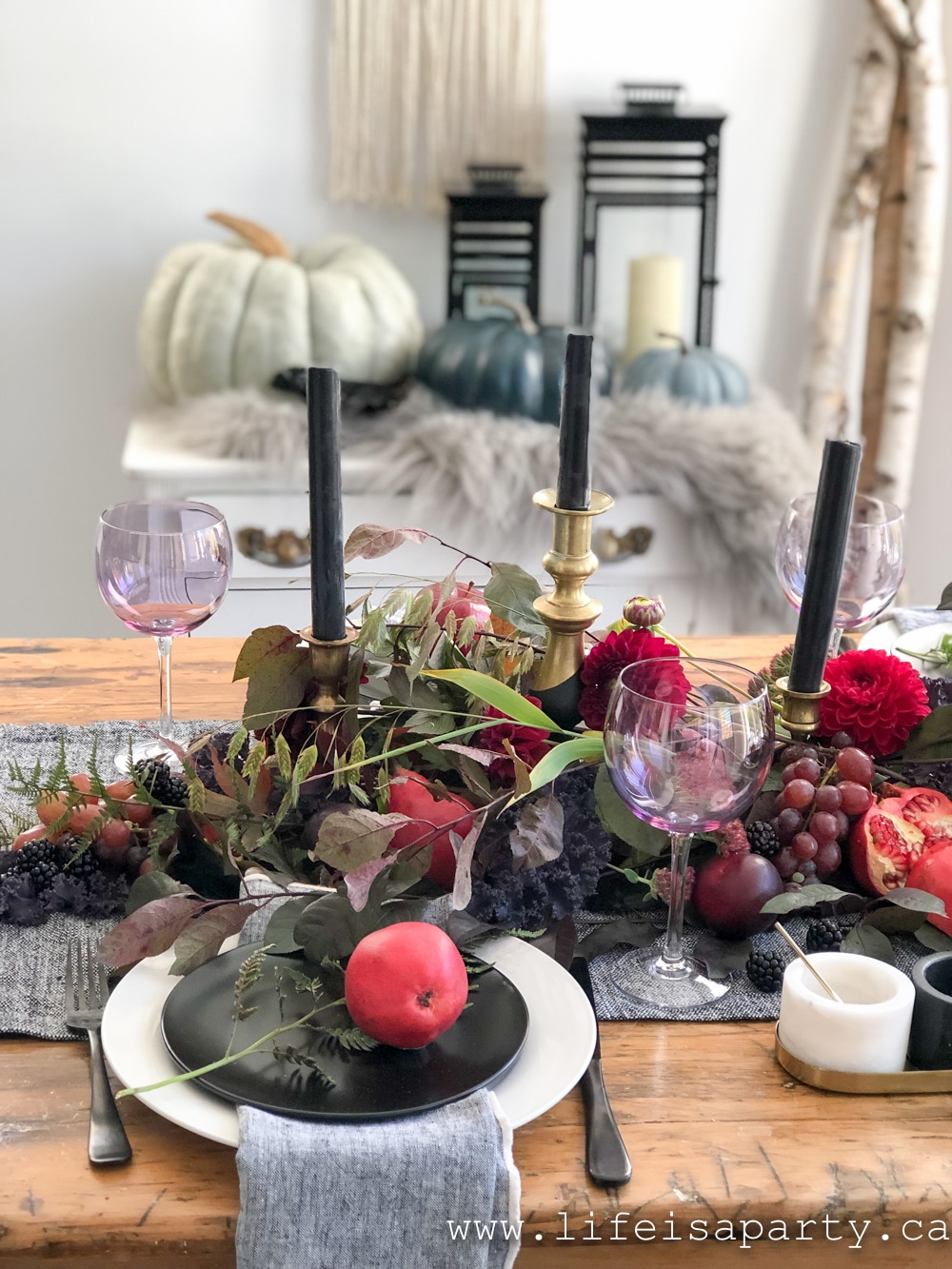 ideas for thanksgiving table