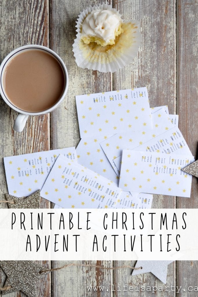 Printable Christmas Advent Calendar Activities: with over 60 different activities to choose from pick 24 and make some special memories with your family this Christmas.