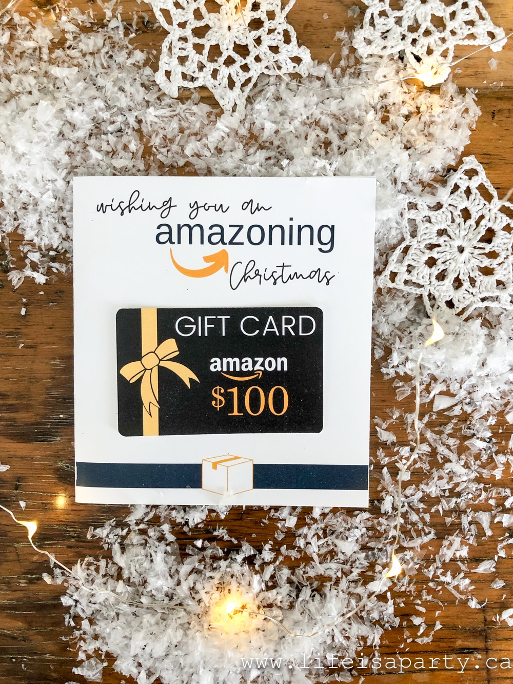 Printable Amazon Christmas Gift Card Holder