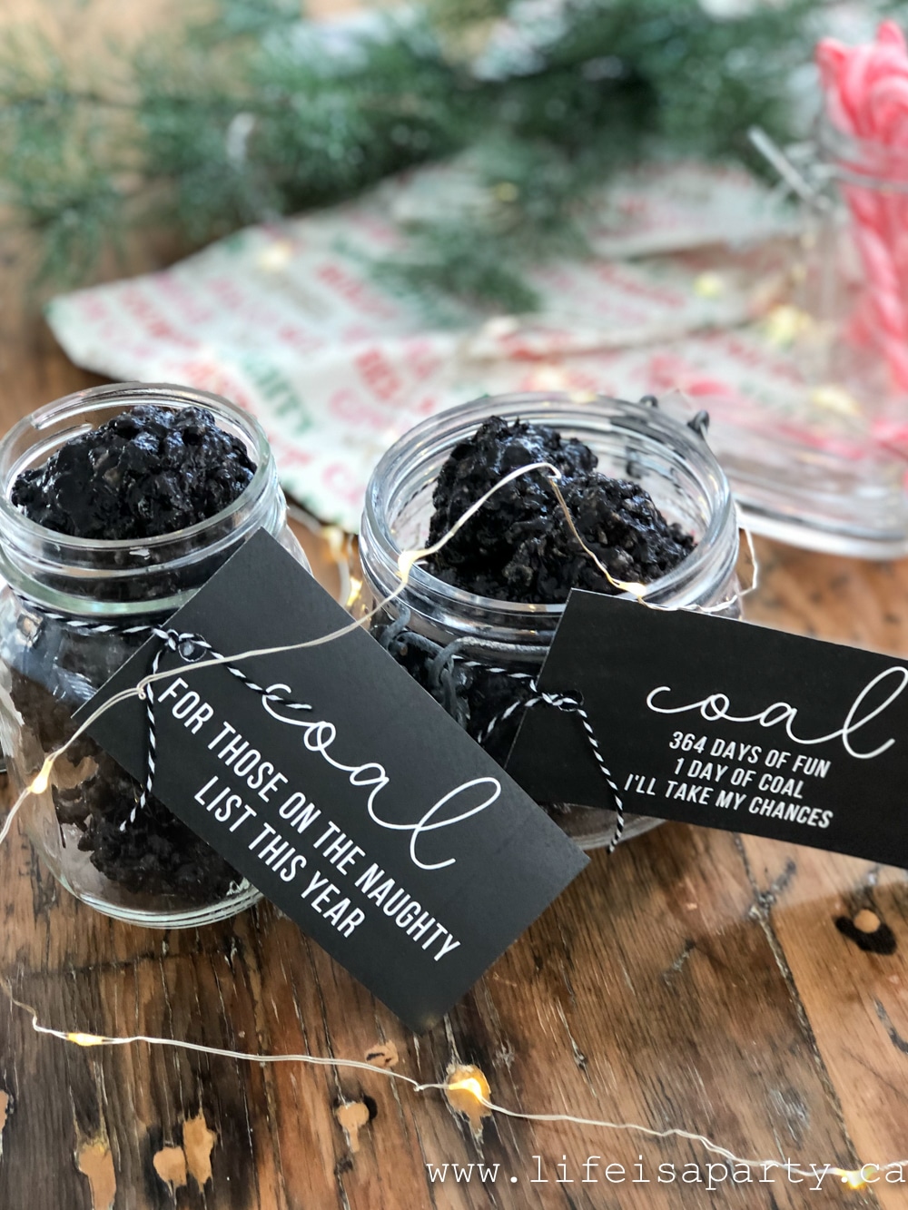 Coal in your stocking cookies