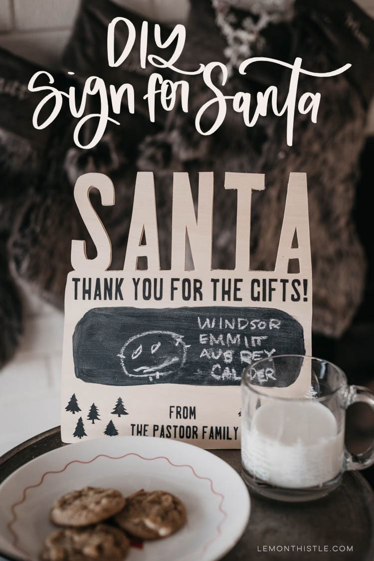 Cricut DIY Santa Sign