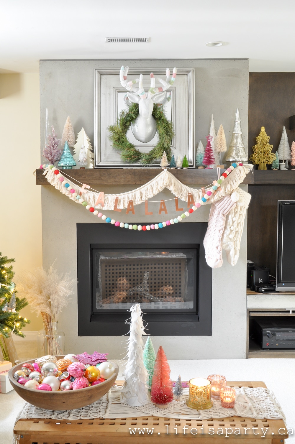 Pastel Christmas mantle anthro inspired
