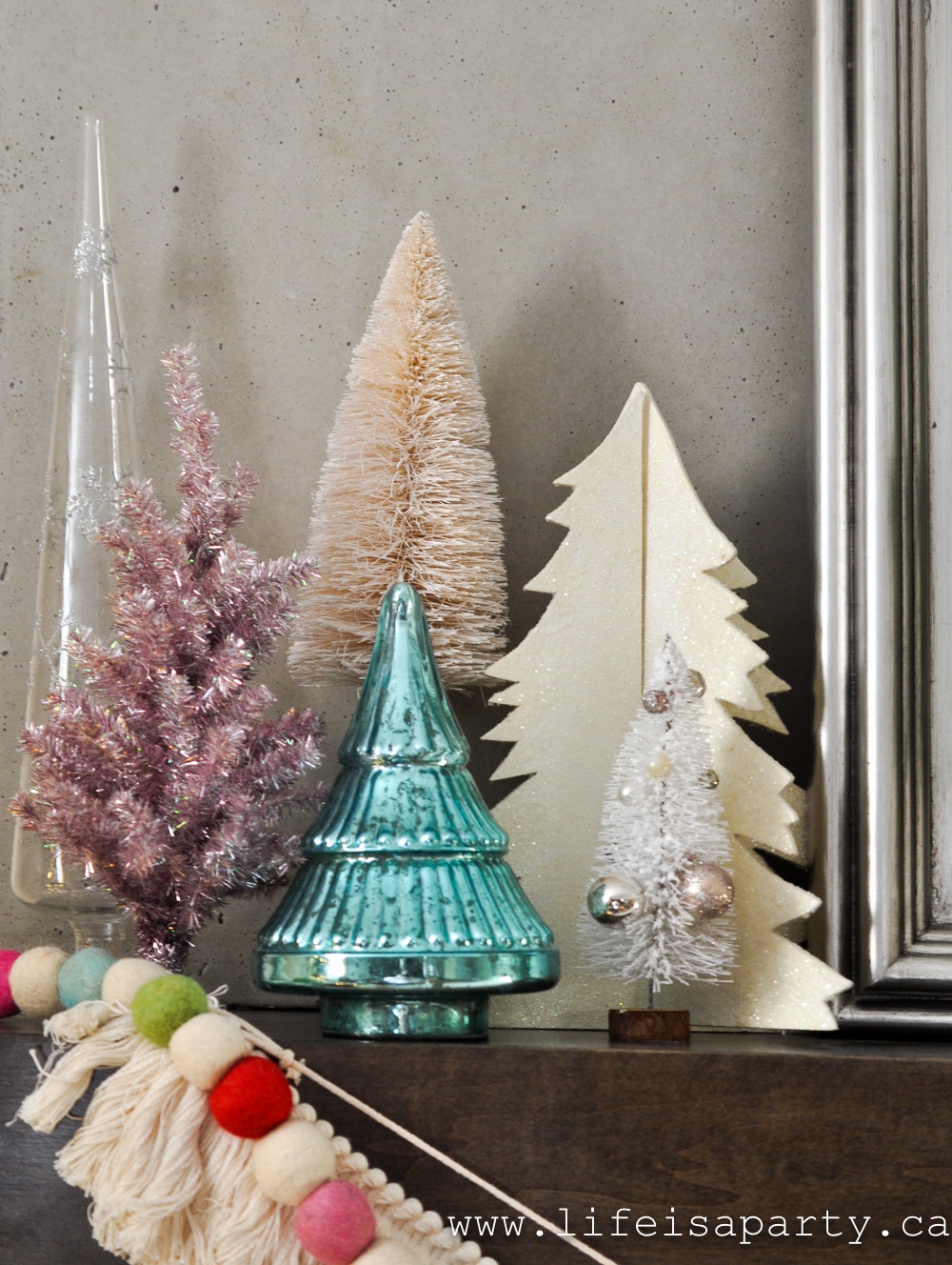  Anthropologie inspired colourful pastel Christmas decor