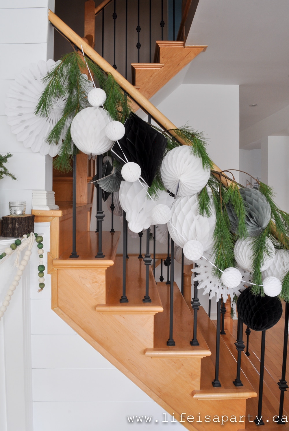 Christmas Stairway Decoration