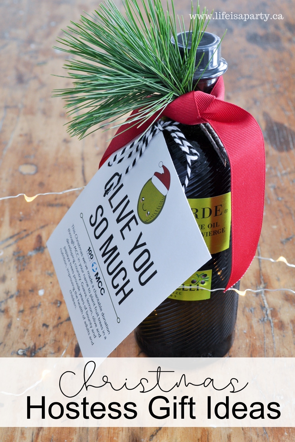 Christmas Hostess Gift Ideas: give charitable contributions to the developing world through MCC with funny printable gift tags, and a small gift.