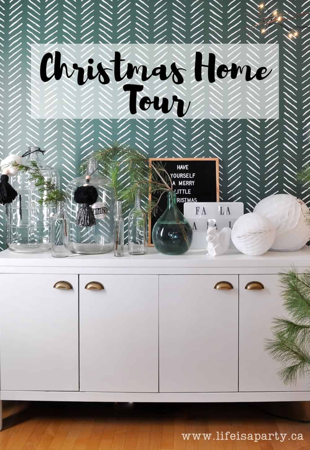 Christmas Home Tour: Rustic Scandinavian Christmas Home Tour, with bit of modern boho.