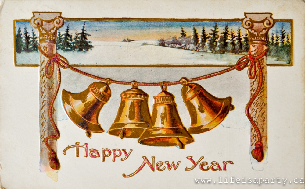 Vintage New Years Cards: enjoy these eight free printable vintage New Years cards -just download and print. Post marked 1911 -1917.