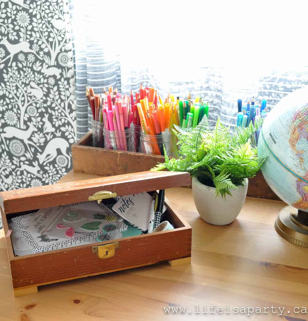 how to organize art supplies