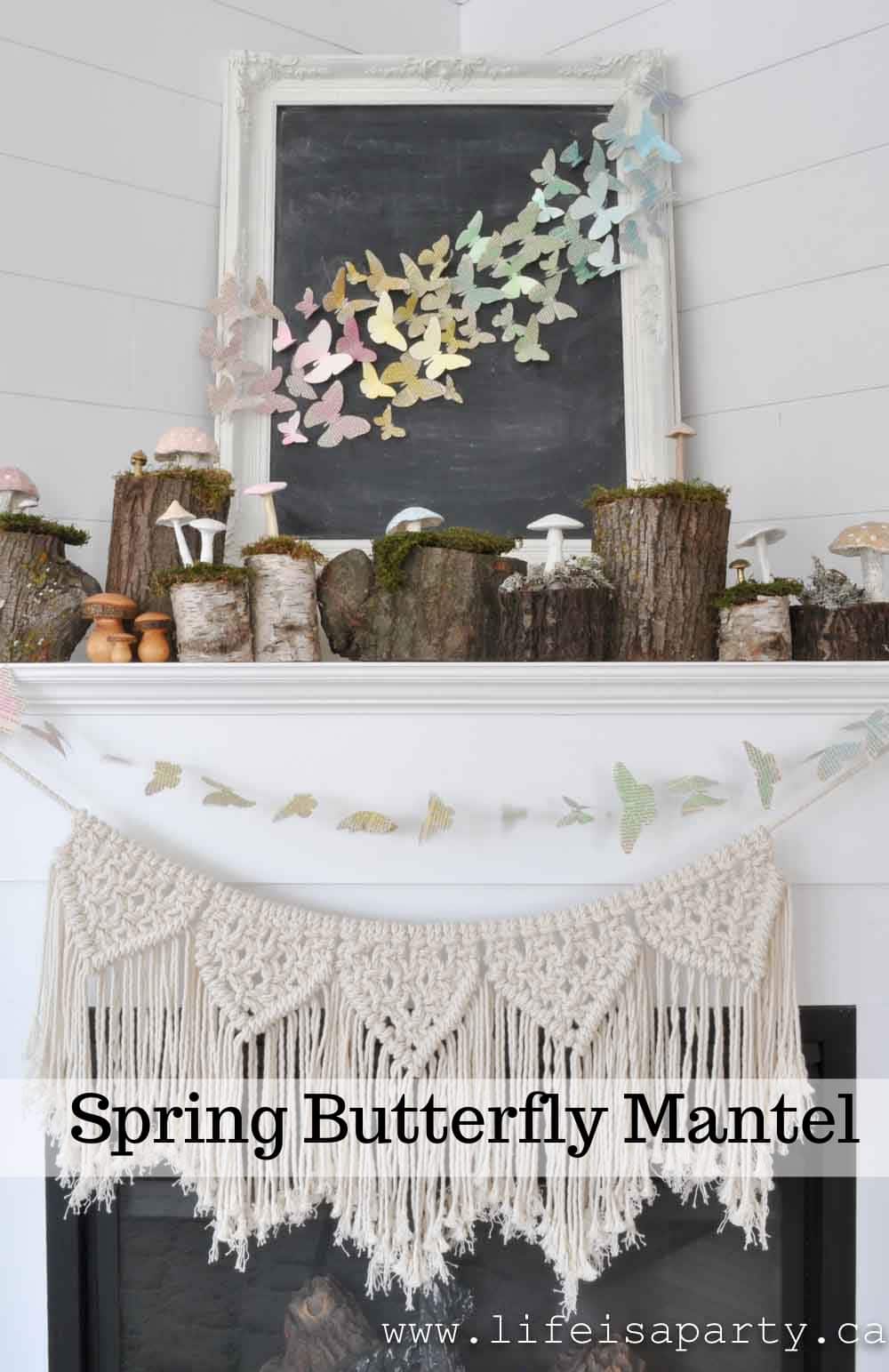 Butterfly Spring Mantel