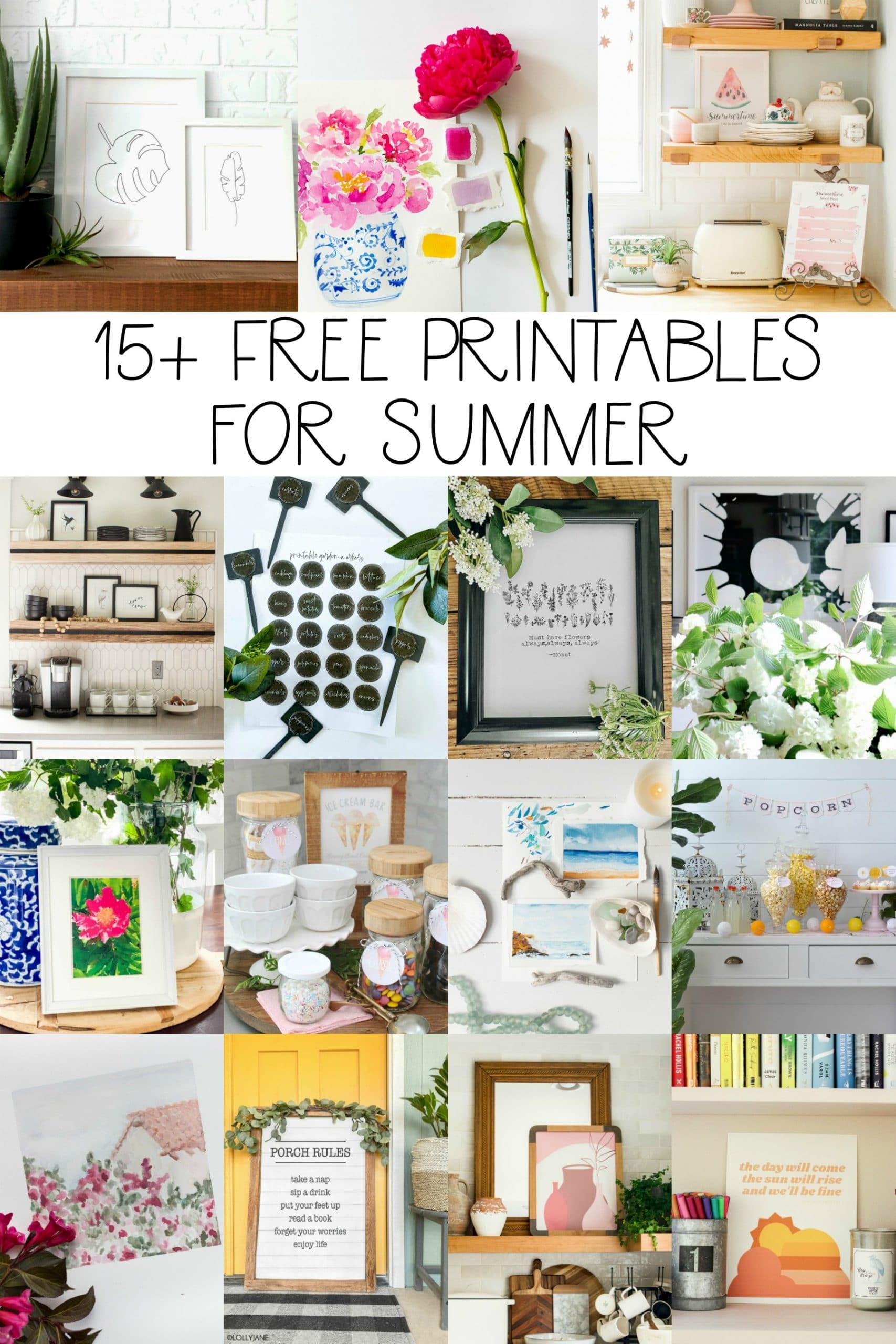 summer free printables