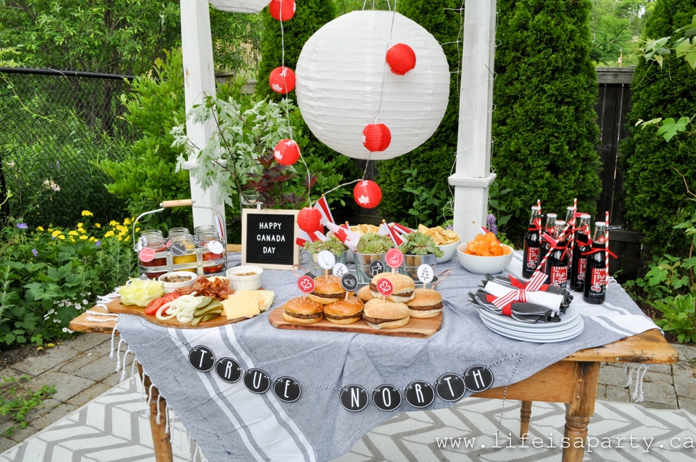 how to plan a Canada Day party