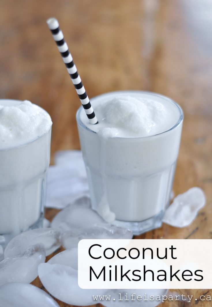 Coconut Milkshake: Inspired by our favourite Thai restaurant, made with just three simple ingredients -coconut milk, ice, and condensed milk.