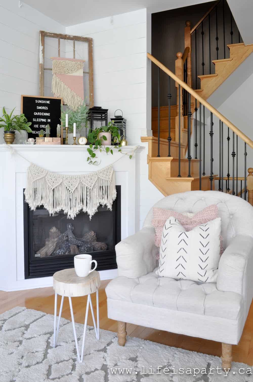 summer mantel ideas