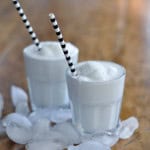 Easy 3 ingredient coconut milkshake recipe.