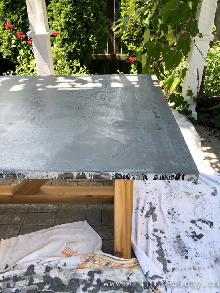 DIY Concrete Outdoor Table Life is a Party