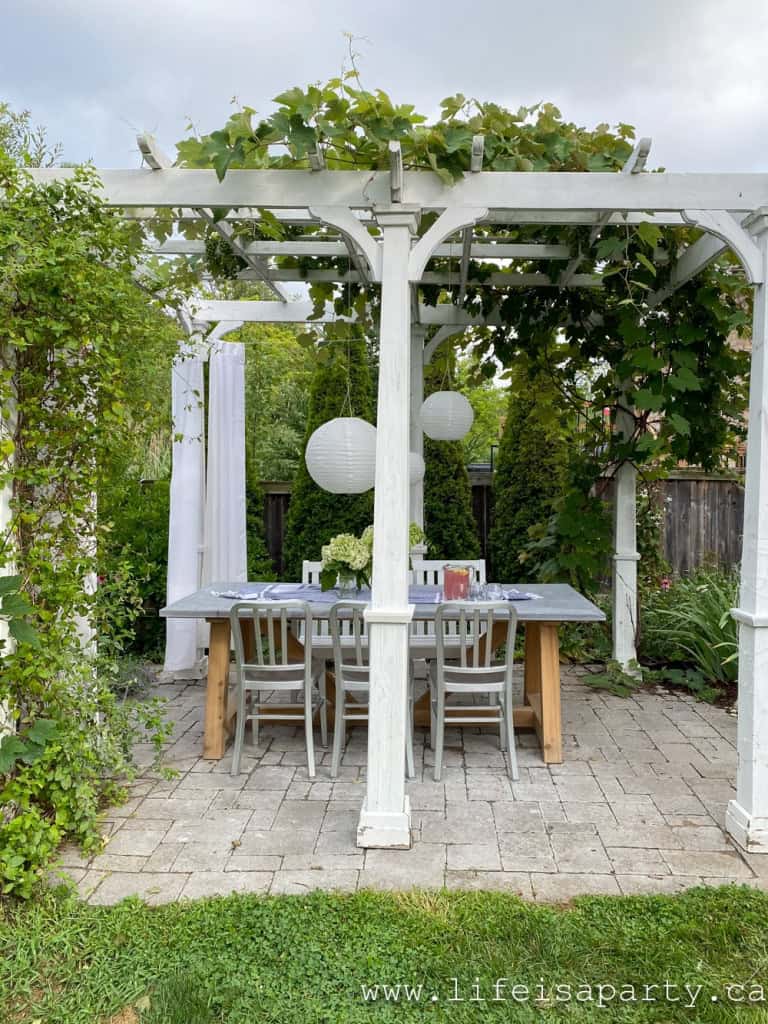 Picture of DIY Concrete Outdoor Table - Life is a Party